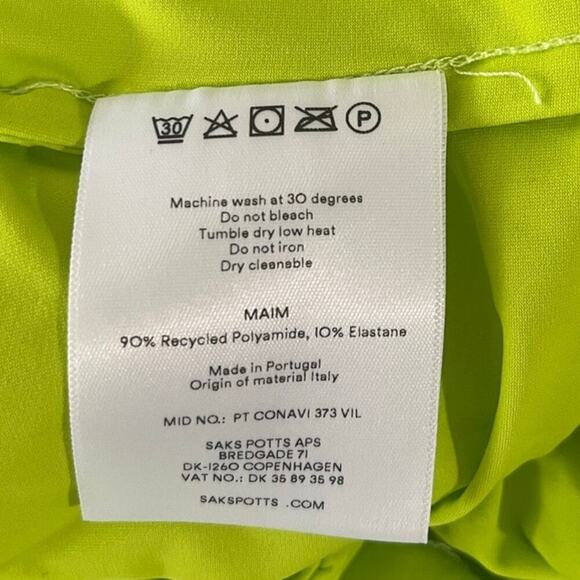 Saks Potts Green Philippe Minidress Size Medium - Picture 11 of 11